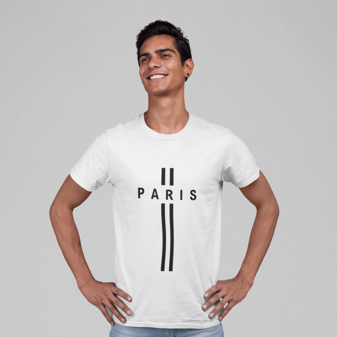     			LAMATE Cotton Blend Regular Fit Printed Half Sleeves Men's Round T-Shirt - White ( Pack of 1 )