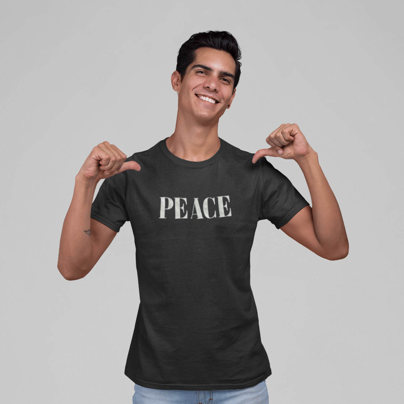 LAMATE Cotton Blend Regular Fit Printed Half Sleeves Men's Round T-Shirt - Black ( Pack of 1 ) LAMATE Cotton Blend Regular Fit Printed Half Sleeves Men's Round T-Shirt - Black ( Pack of 1 )