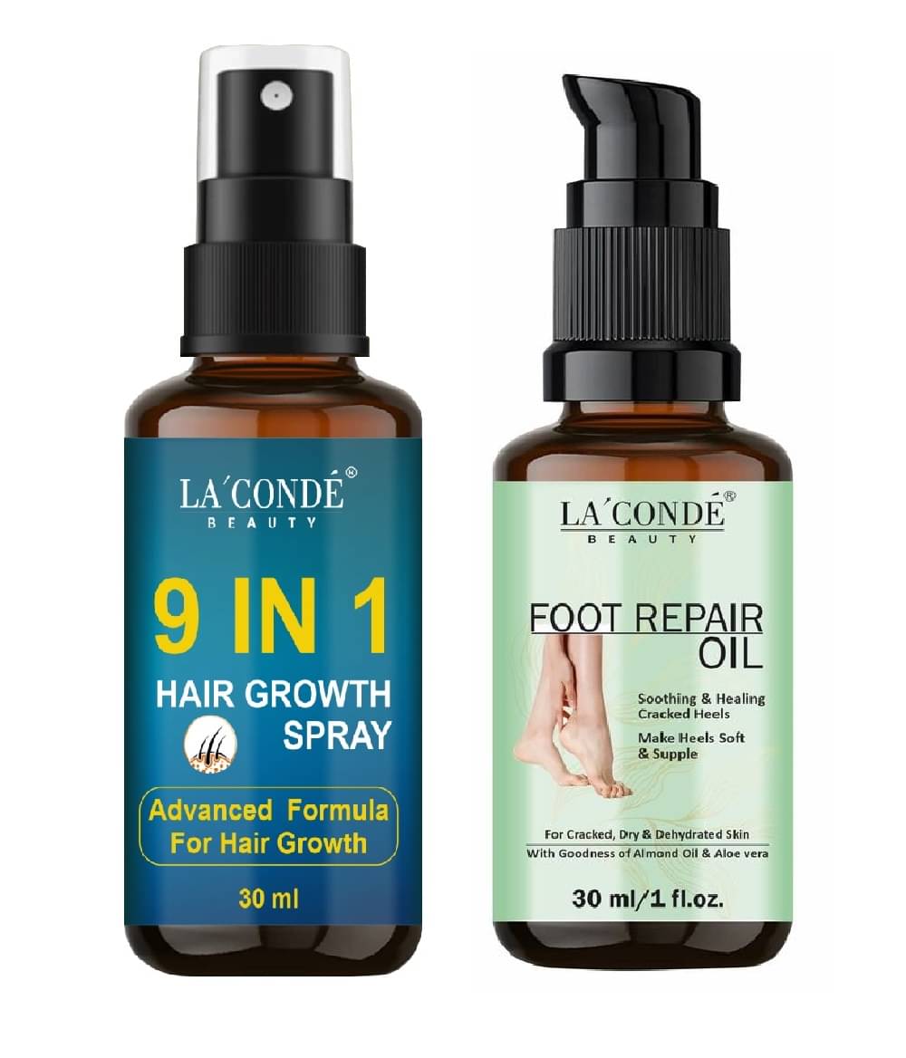 La'Conde 9in1Hair & FaceSerum Hair Serum 30 mL Pack of 2 La'Conde 9in1Hair & FaceSerum Hair Serum 30 mL Pack of 2