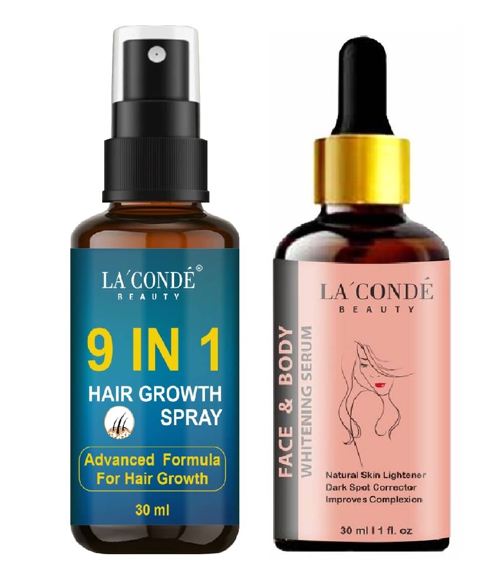 La'Conde 9in1Hair & FaceSerum Hair Serum 30 mL Pack of 2 La'Conde 9in1Hair & FaceSerum Hair Serum 30 mL Pack of 2