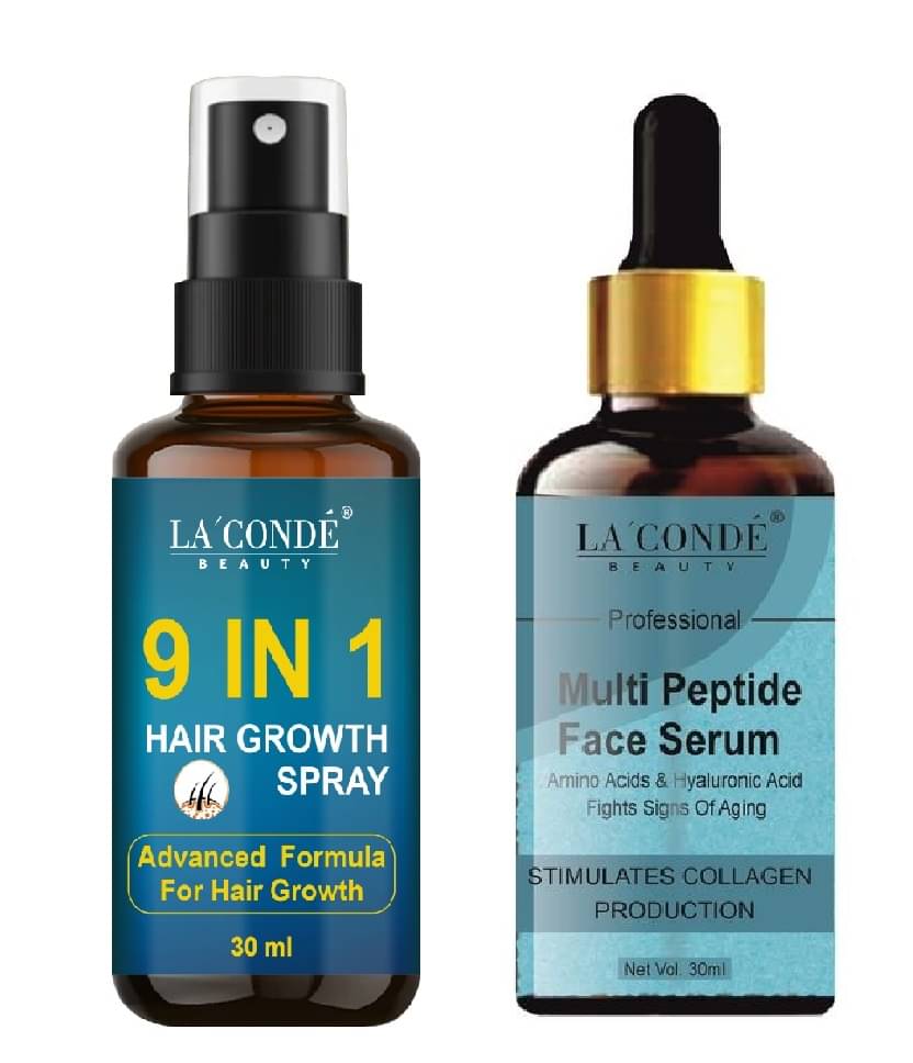 La'Conde 9in1Hair & FaceSerum Hair Serum 30 mL Pack of 2 La'Conde 9in1Hair & FaceSerum Hair Serum 30 mL Pack of 2