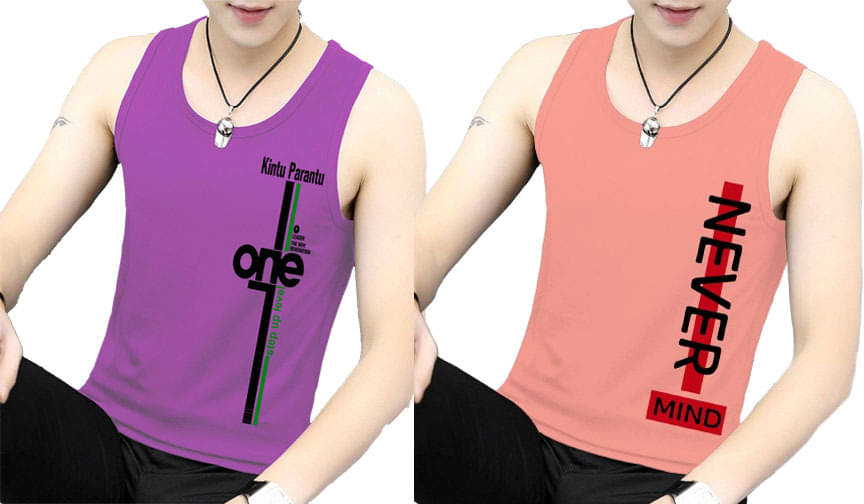 Lecowar Pack of 2 Polyester Gym Vest For Men ( Multicolor1 ) Lecowar Pack of 2 Polyester Gym Vest For Men ( Multicolor1 )