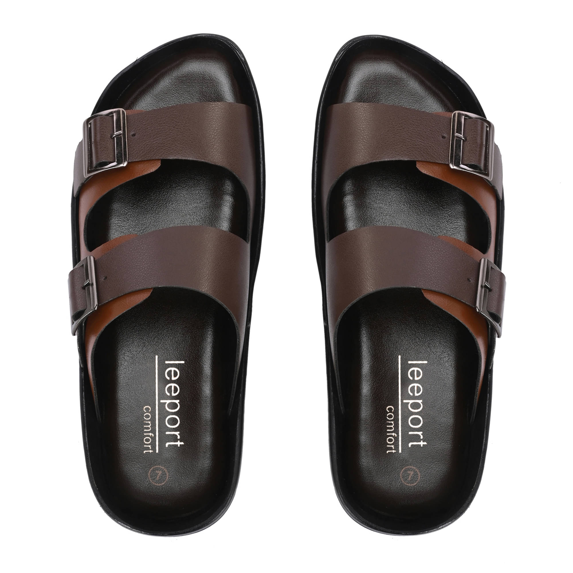    			Leeport Multi Color Men's Leather Slipper