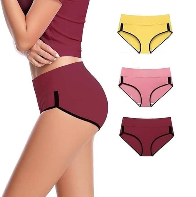     			Louis Craft Pack of 3 Cotton Briefs For Women ( Multicolor4 )