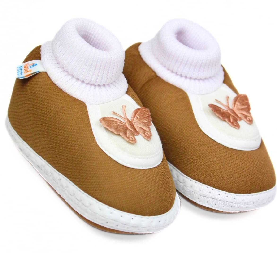     			Neska Moda - Brown Booties For Baby Boy & Baby Girl 6-12 Months ( Pack of 1 )