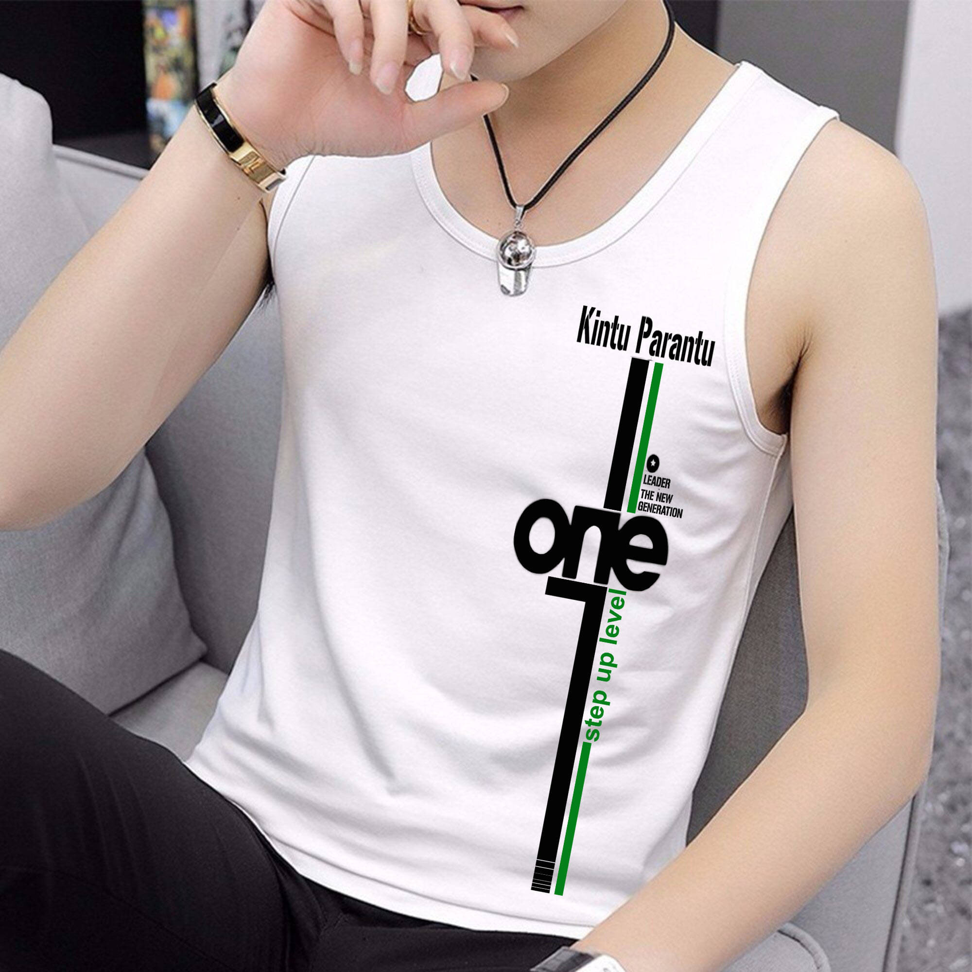     			Parona Pack of 1 Polyester Basic Vest For Men ( White )