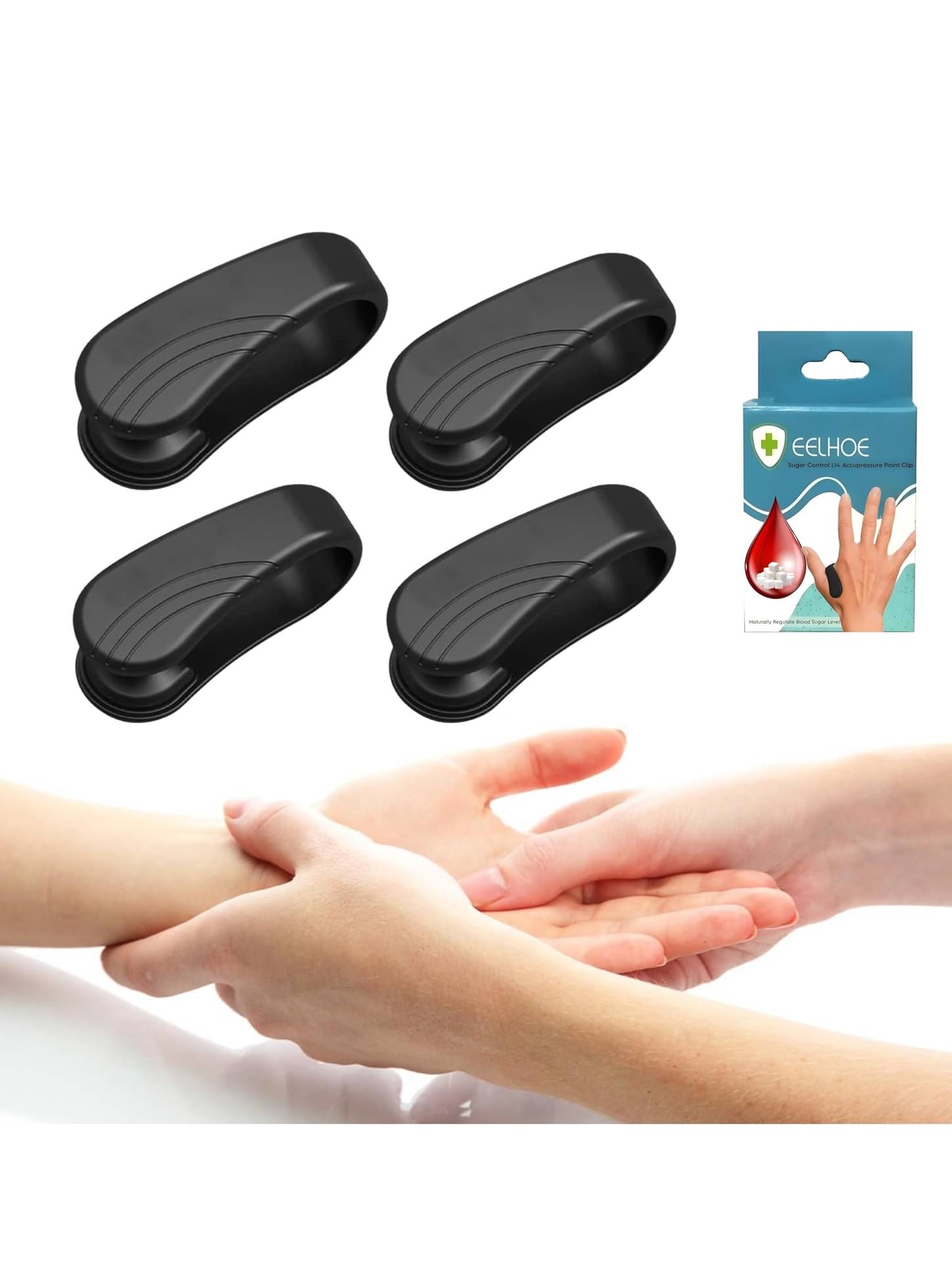     			SIBZ Sugar Control Acupressure Clip All Purpose Cleaner Block Headache, Migraine & Tension Relief Finger Clip 180 g