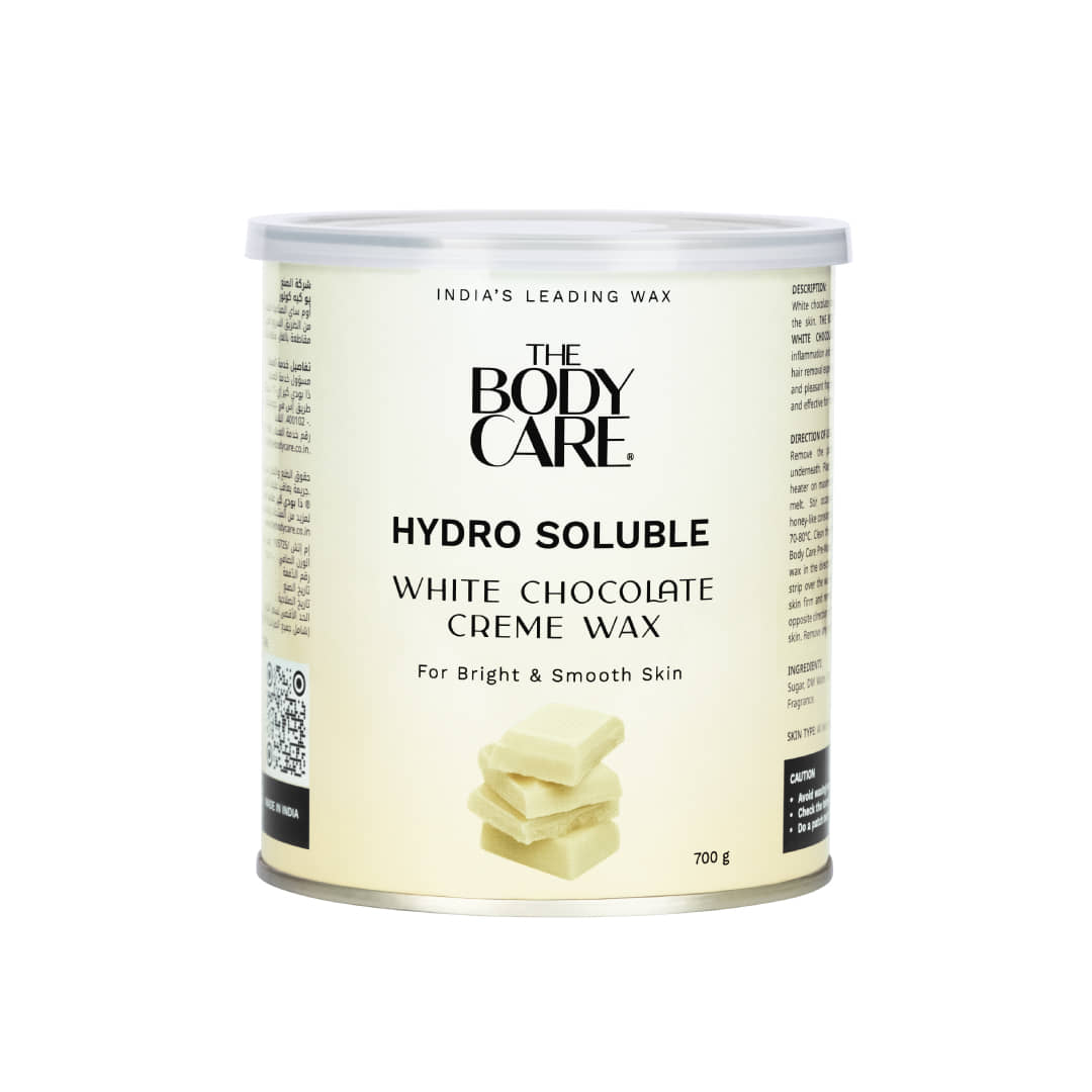 The Body Care Hydro Soluble White Chocolate Creme Wax, 700gm, (Pack of 1)