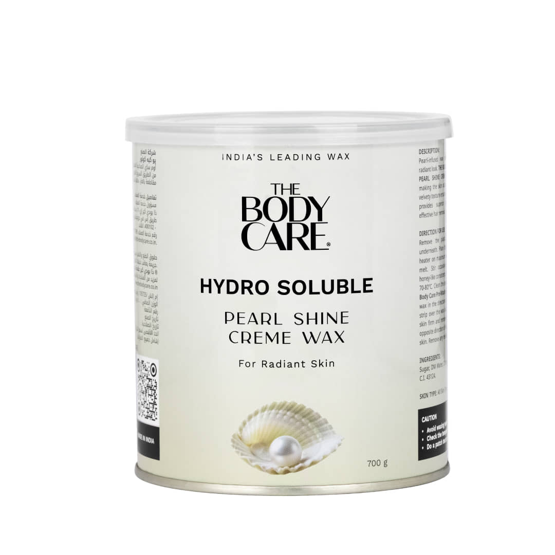 The Body Care Hydro Soluble Pearl Shine Creme Wax, 700gm, (Pack of 1)