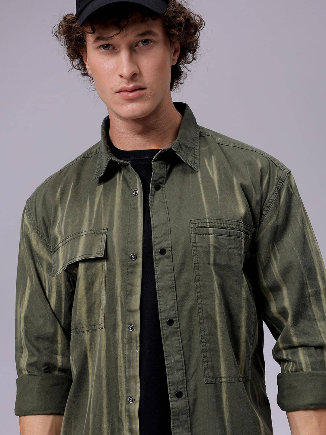     			The Indian Garage Co. 100% Cotton Regular Fit Solids Full Sleeves Men's Casual Shirt - Green ( Pack of 1 )