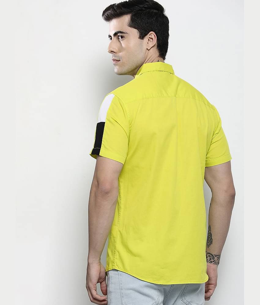 The Indian Garage Co. 100% Cotton Regular Fit Printed Half Sleeves Men's Casual Shirt - Green ( Pack of 1 )