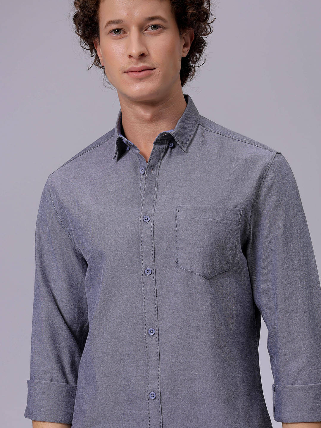     			The Indian Garage Co. Poly Cotton Slim Fit Solids Full Sleeves Men's Casual Shirt - Black ( Pack of 1 )