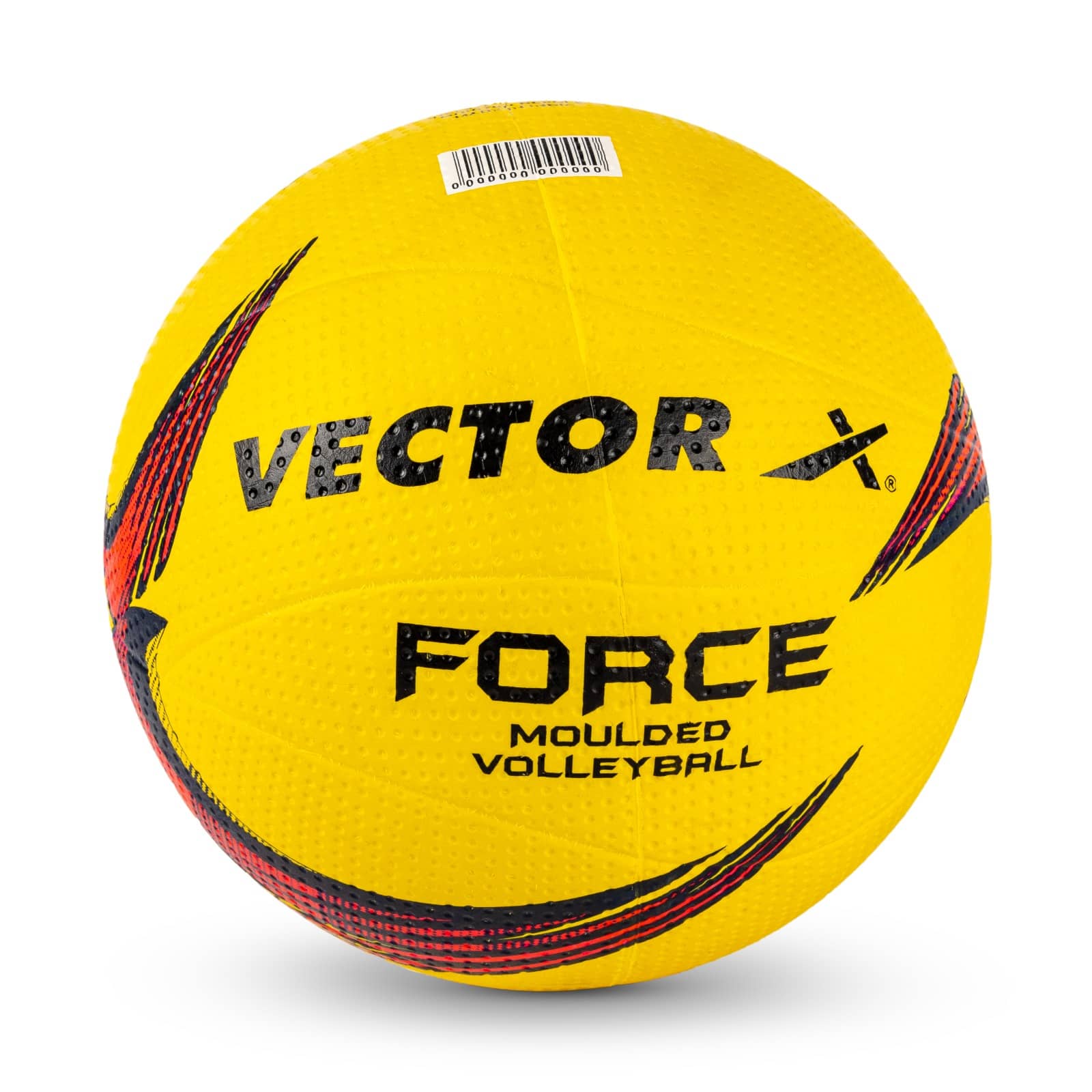 Vector X Force Rubber Moulded Volleyball Size 4 Yellow Red - Sports and Fitness Equipment | Buy online on ZillyBuy