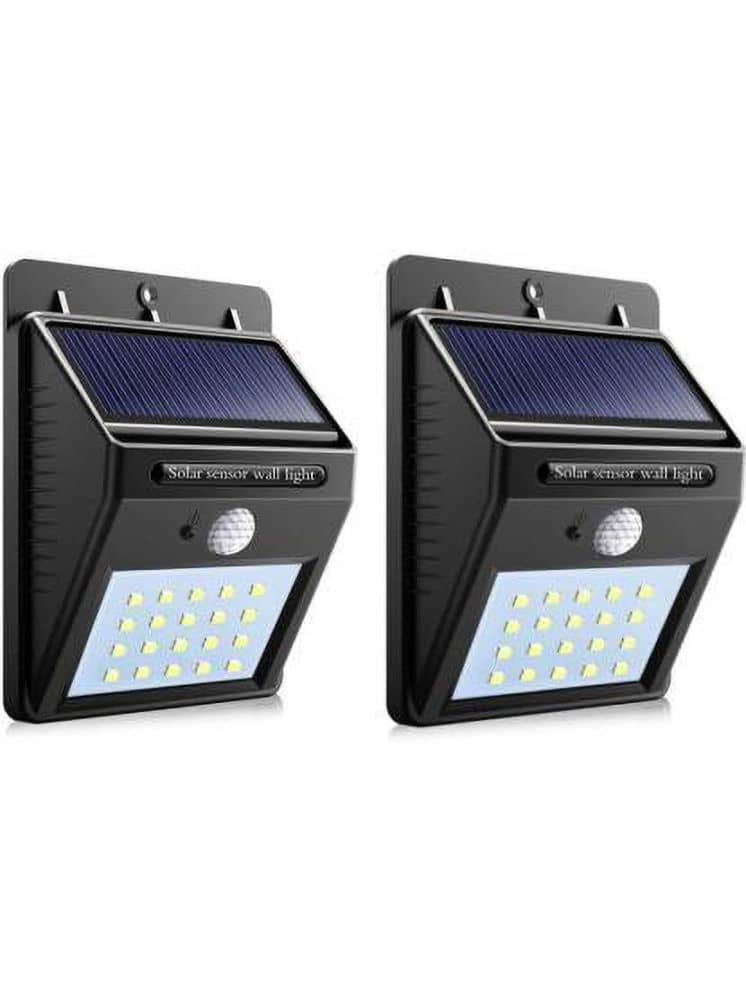 ZESTRUM 1W Solar Outdoor Wall Light ( Pack of 2 )