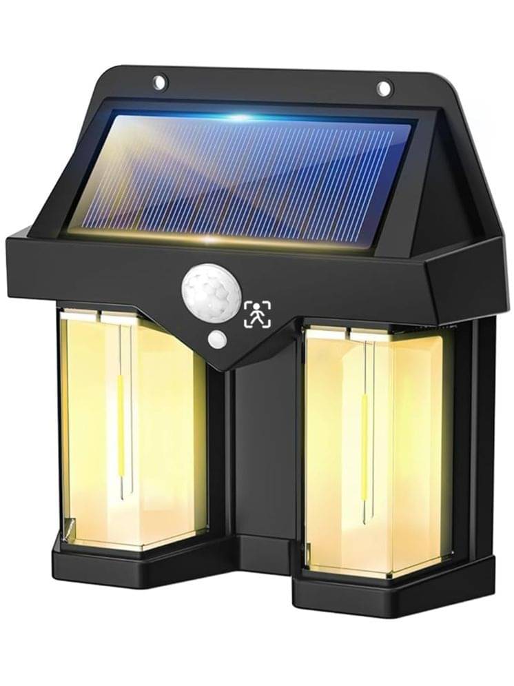     			ZESTRUM 2W Solar Outdoor Wall Light ( Pack of 1 )