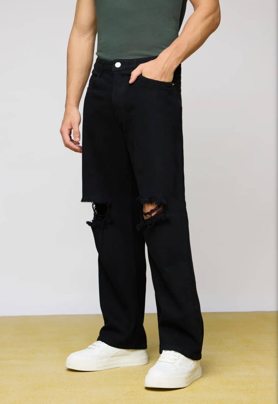9x denims Basic Men's Jeans - Black ( Pack of 1 ) - Jeans | Buy online on ZillyBuy