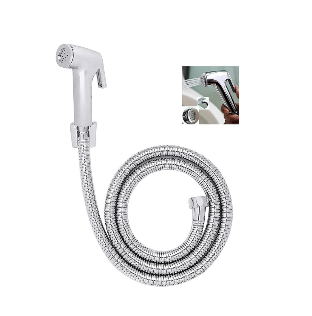 BATHBLISS ABS Conti Health Faucet with 1m Hose Pipe and Hook Plastic(ABS) Health Faucet (Water Sprayer) BATHBLISS ABS Conti Health Faucet with 1m Hose Pipe and Hook Plastic(ABS) Health Faucet (Water Sprayer)