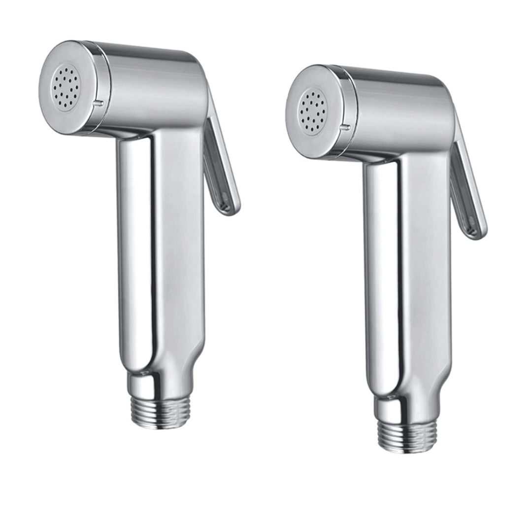 BATHBLISS ABS Silver Supreme Health Faucet Head Only 2pcs Plastic(ABS) Jet Sprays