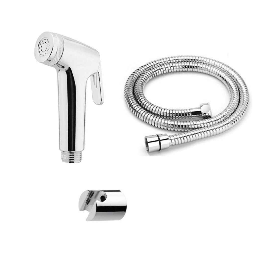 BATHBLISS Continental Health Faucet with 1m Hose Pipe & Hook Plastic(ABS) Health Faucet (Water Sprayer)     			BATHBLISS Continental Health Faucet with 1m Hose Pipe & Hook Plastic(ABS) Health Faucet (Water Sprayer)