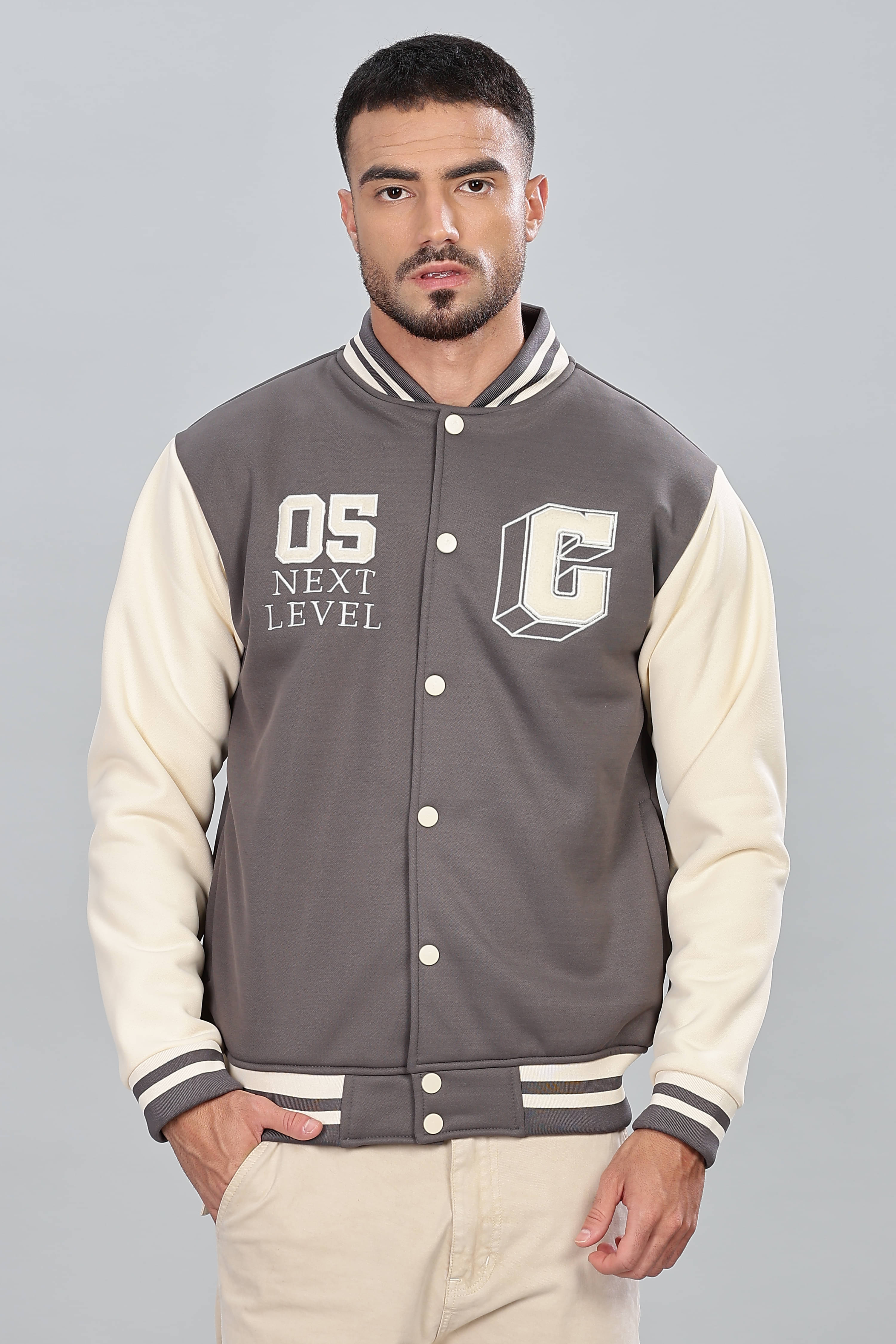 COLOR HUNT Polyester Men's Quilted & Bomber Jacket - Grey ( Pack of 1 ) COLOR HUNT Polyester Men's Quilted & Bomber Jacket - Grey ( Pack of 1 )