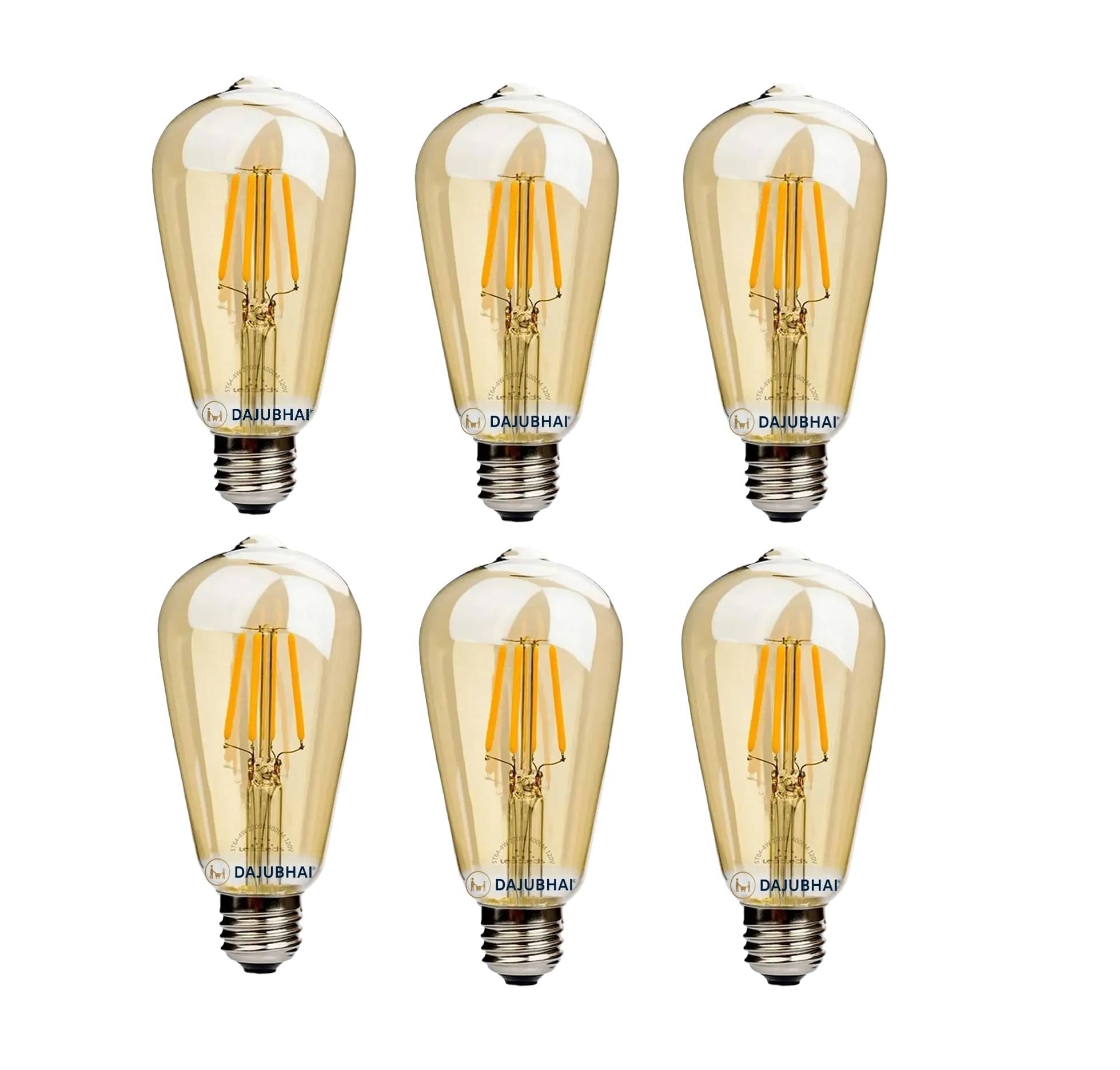     			DAJUBHAI 4W Warm White LED Bulb ( Pack of 6 )