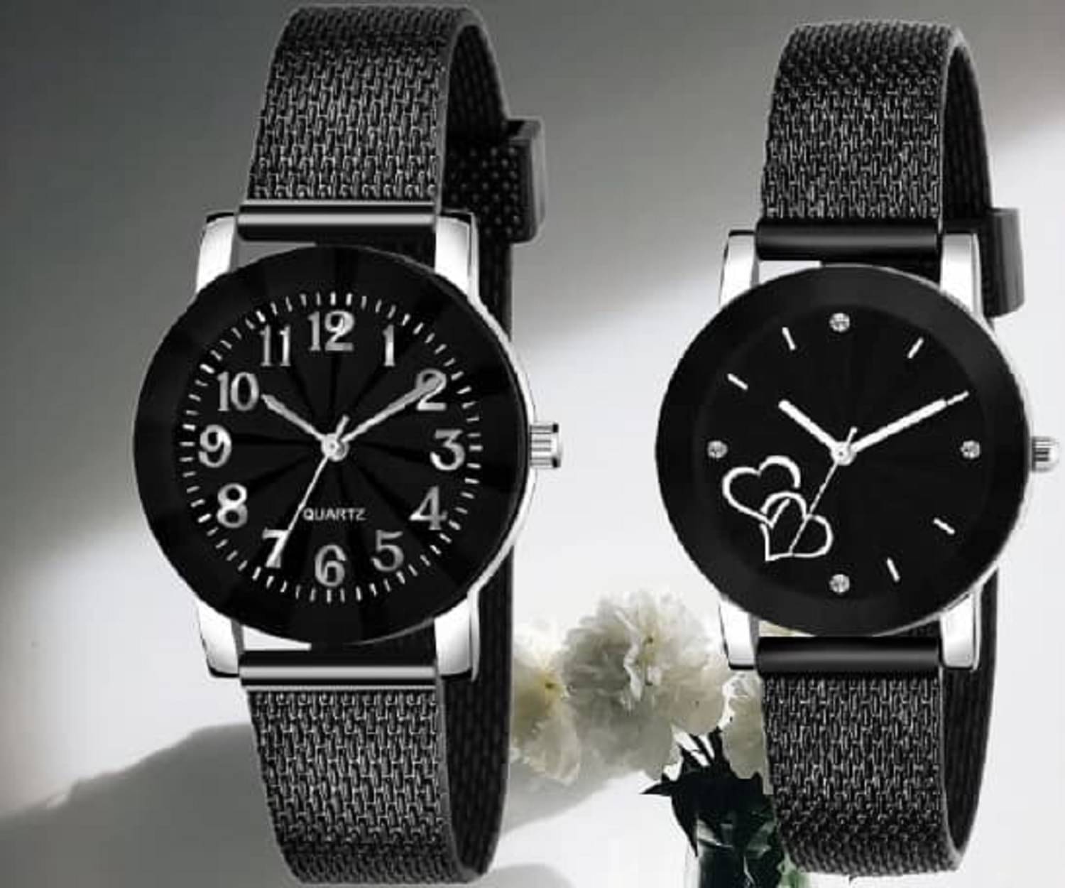     			DECLASSE Black Resin Analog Womens Watch