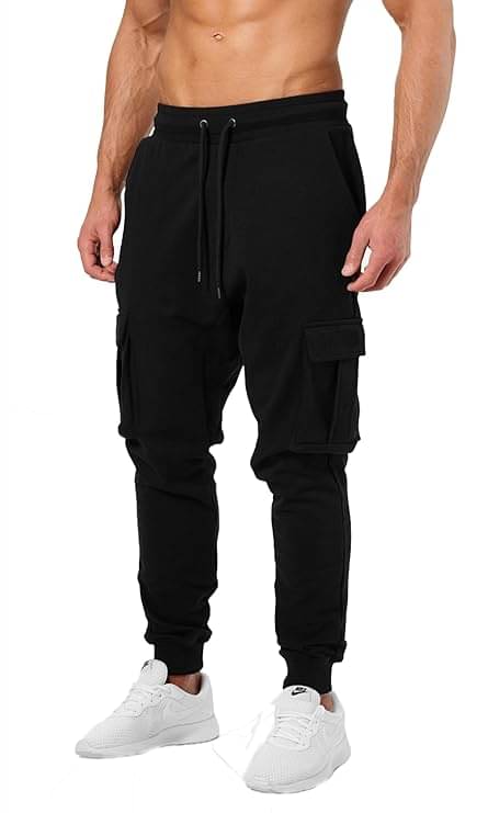JUGULAR Black Cotton Men's Joggers ( Pack of 1 ) JUGULAR Black Cotton Men's Joggers ( Pack of 1 )