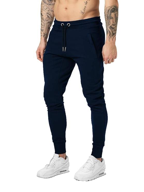 JUGULAR Navy Cotton Men's Joggers ( Pack of 1 ) JUGULAR Navy Cotton Men's Joggers ( Pack of 1 )