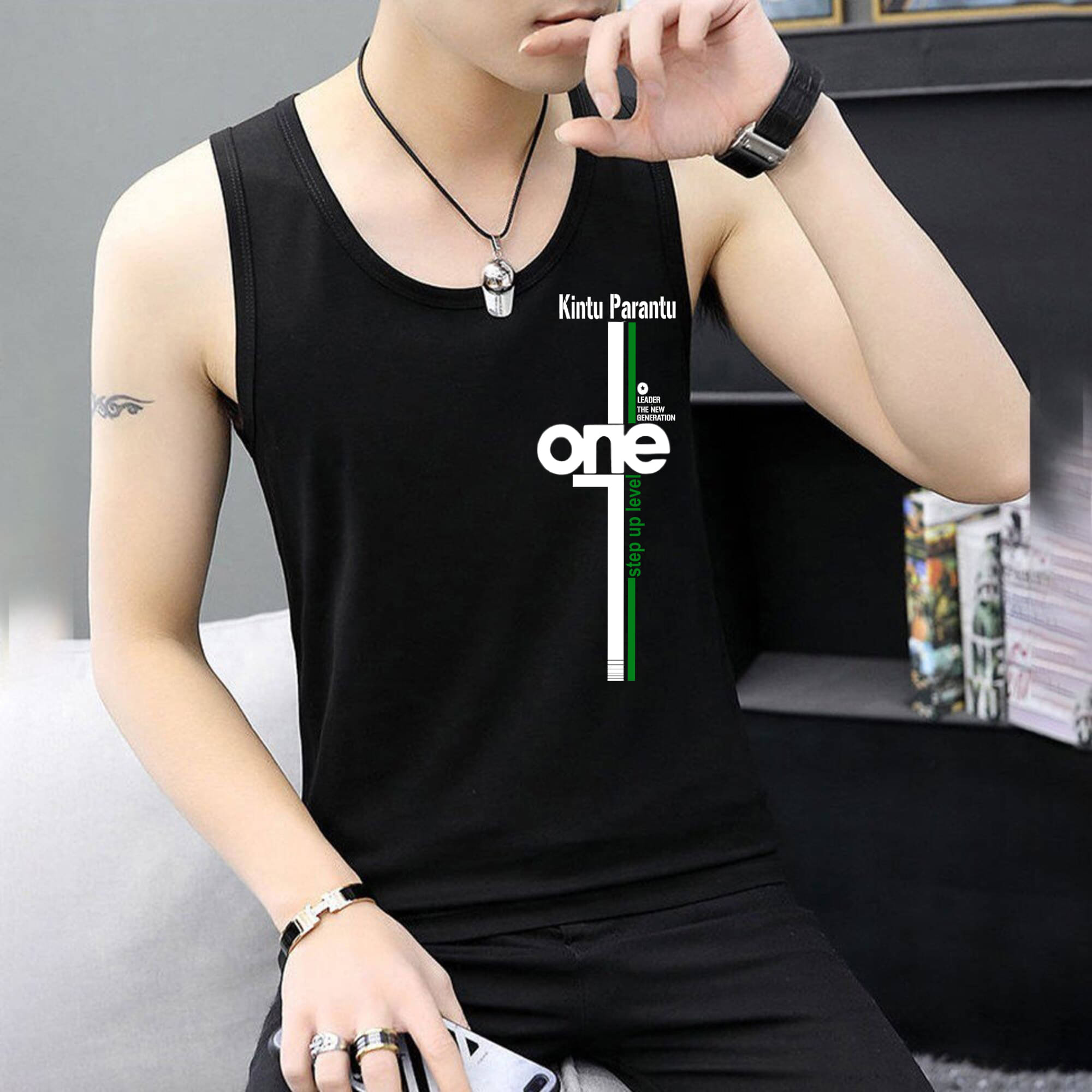 Lecowar Pack of 1 Polyester Basic Vest For Men ( Black ) Lecowar Pack of 1 Polyester Basic Vest For Men ( Black )