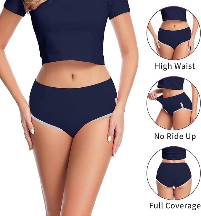     			Louis Craft Pack of 3 Cotton Hipster For Women ( Blue )