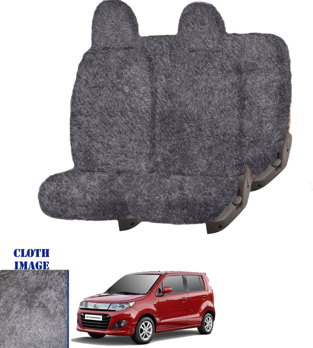     			Maruti WagonR Stingray Grey 5 Seater Car Seat Cover