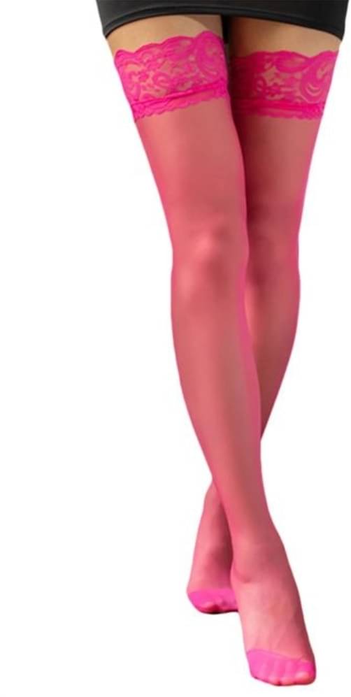     			Neska Moda Pack of 1 Women's Nylon Half length Stockings ( Fluorescent Pink )