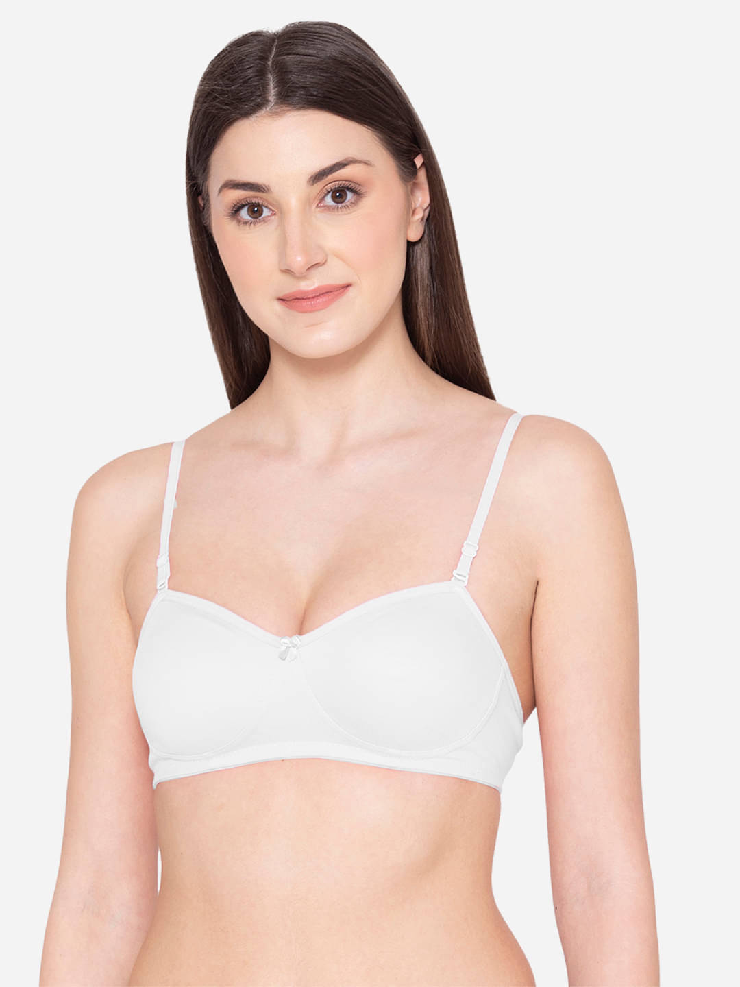 Paris Beauty Pack of 1 Cotton Blend Non Padded T-Shirt Bra For Women ( White )     			Paris Beauty Pack of 1 Cotton Blend Non Padded T-Shirt Bra For Women ( White )