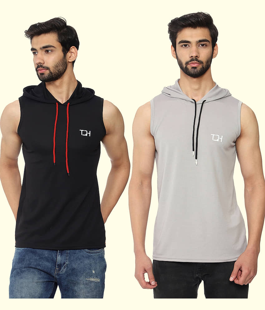 TQH Pack of 1 Polyester Gym Vest For Men ( Black ) - Nightwear & Loungewear | Buy online on ZillyBuy