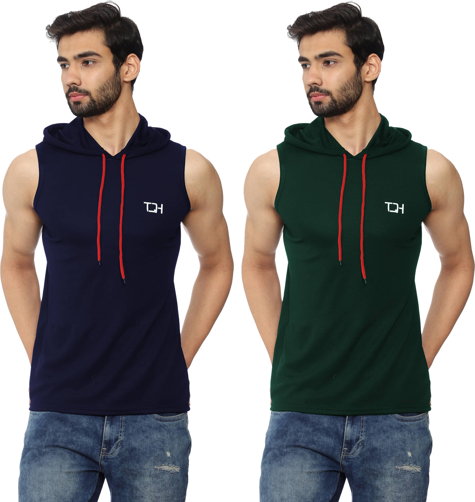 TQH Pack of 2 Polyester Gym Vest For Men ( Multicolor4 ) TQH Pack of 2 Polyester Gym Vest For Men ( Multicolor4 )