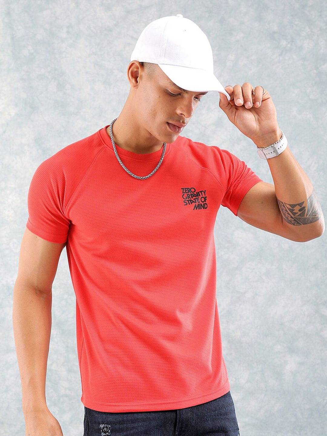 The Indian Garage Co. Polyester Regular Fit Printed Half Sleeves Men's Round T-Shirt - Red ( Pack of 1 ) The Indian Garage Co. Polyester Regular Fit Printed Half Sleeves Men's Round T-Shirt - Red ( Pack of 1 )