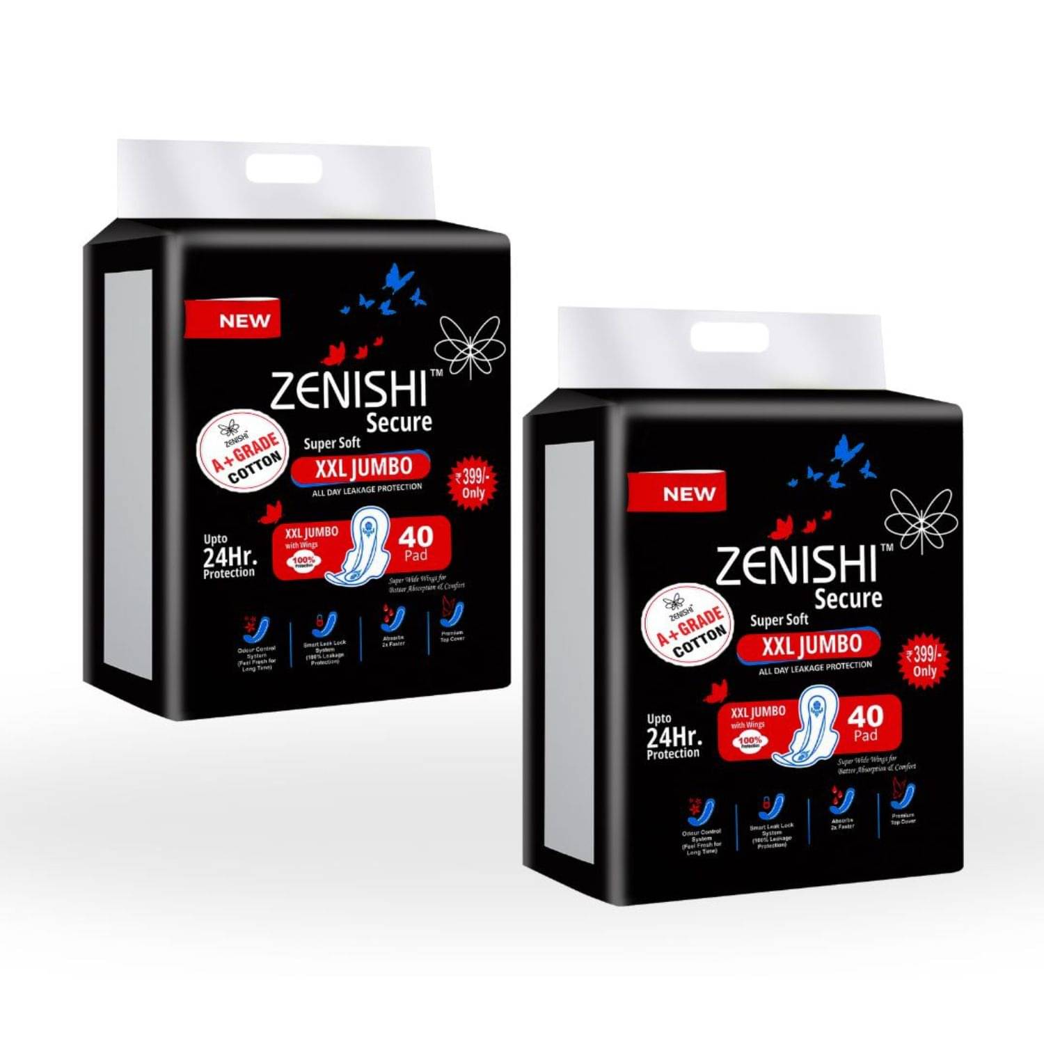     			ZENISHI Cottony XXL Regular Sanitary Pad