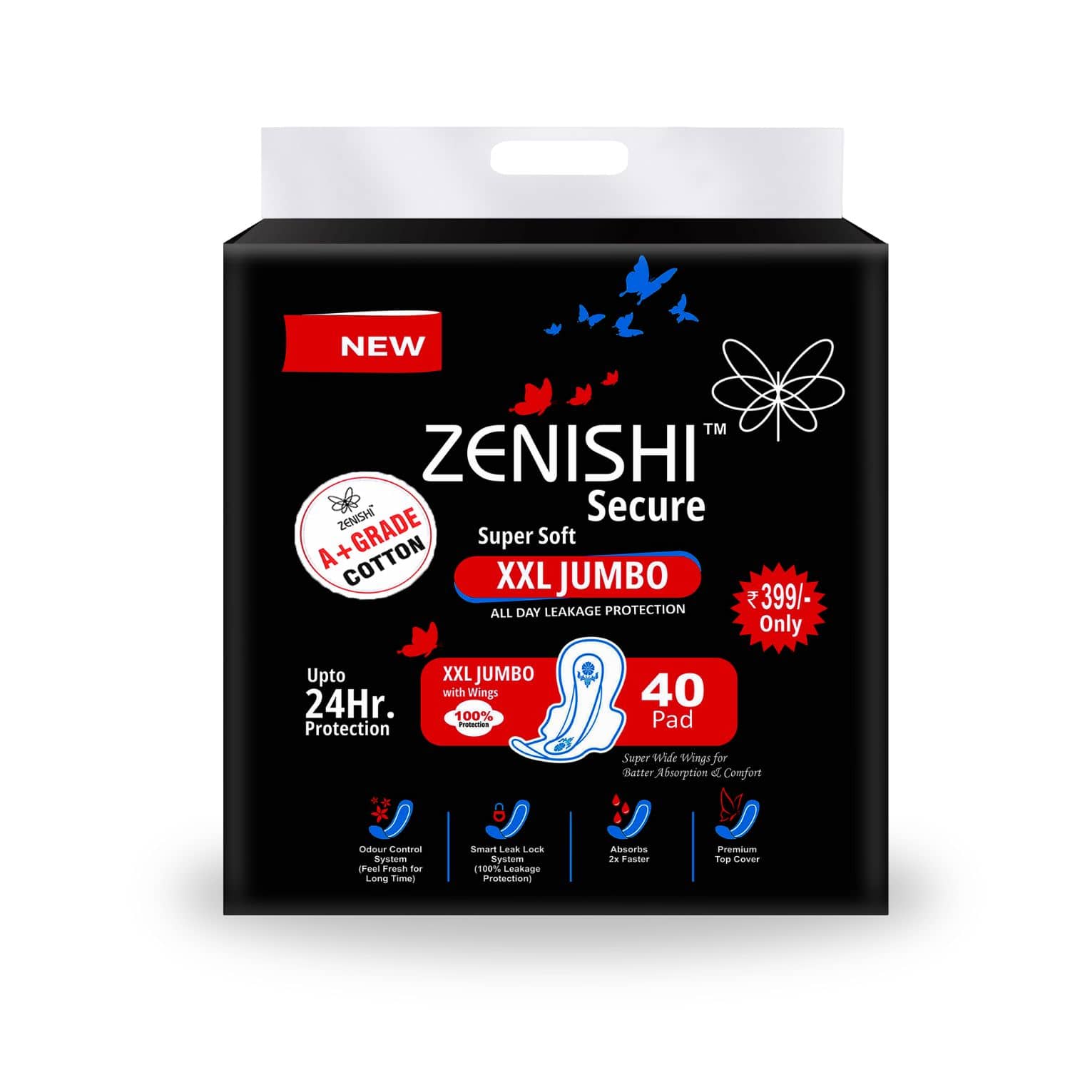 ZENISHI Cottony XXL Regular Sanitary Pad