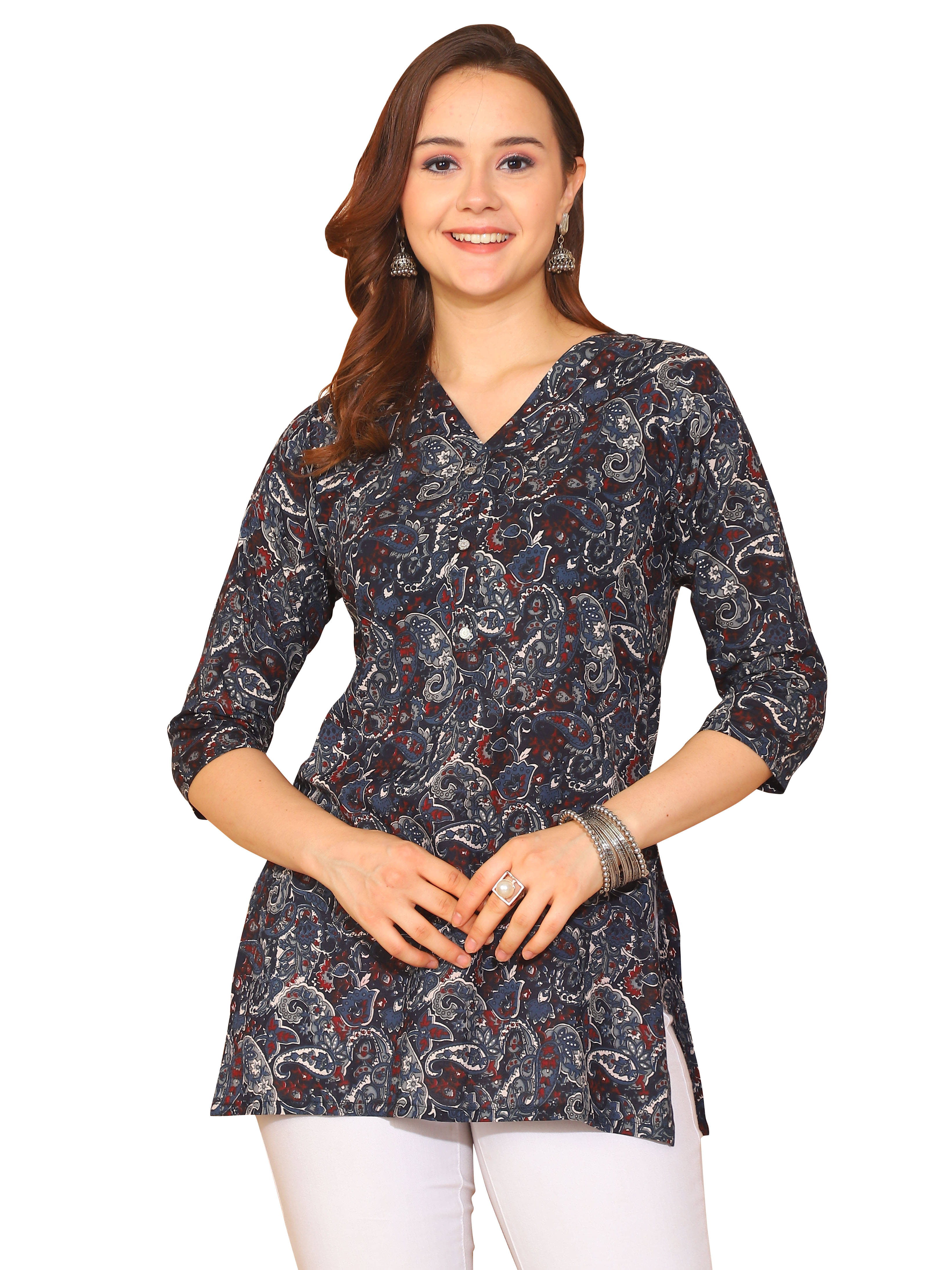 wonder weave Women's Cotton Tunic ( Black ) wonder weave Women's Cotton Tunic ( Black )