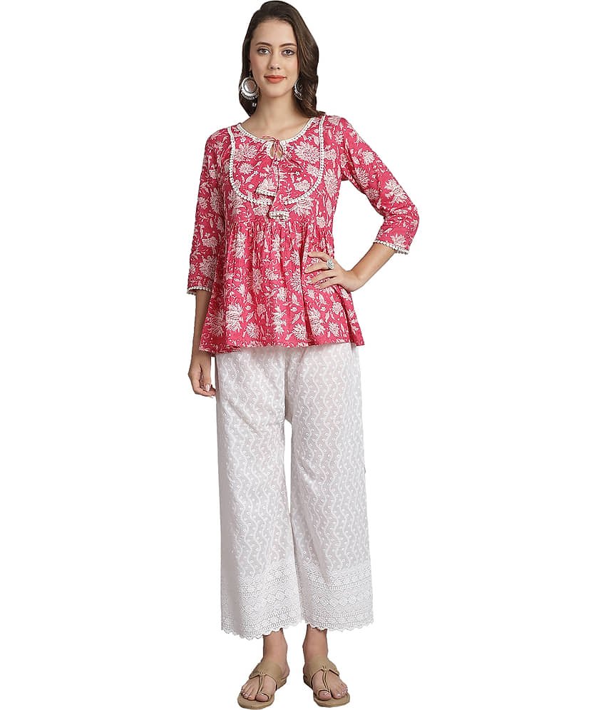 Cotton Short Kurti For Women (Pack of 1) - Kurtis, Tunics | Buy online on ZillyBuy