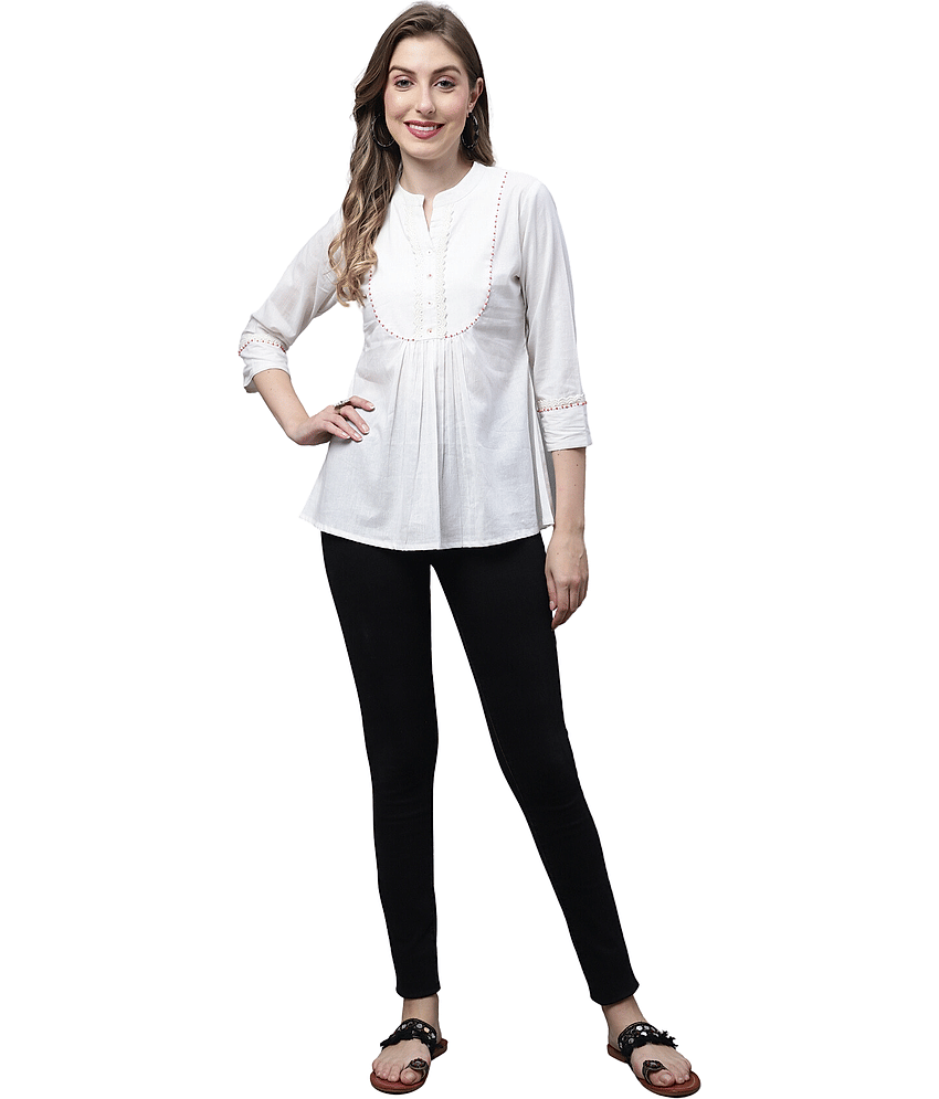 Cotton Short Kurti For Women (Pack of 1) - Kurtis, Tunics | Buy online on ZillyBuy