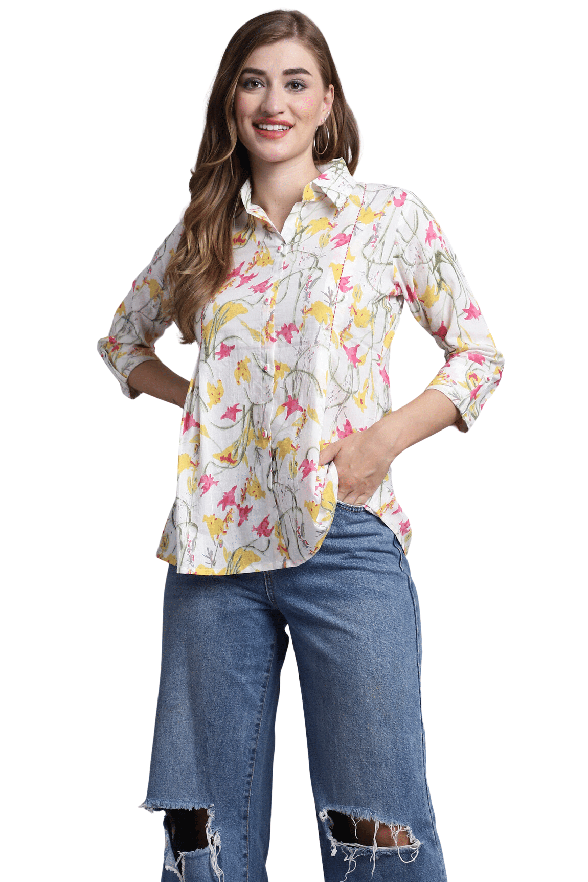 Cotton Short Kurti For Women (Pack of 1) Cotton Short Kurti For Women (Pack of 1)
