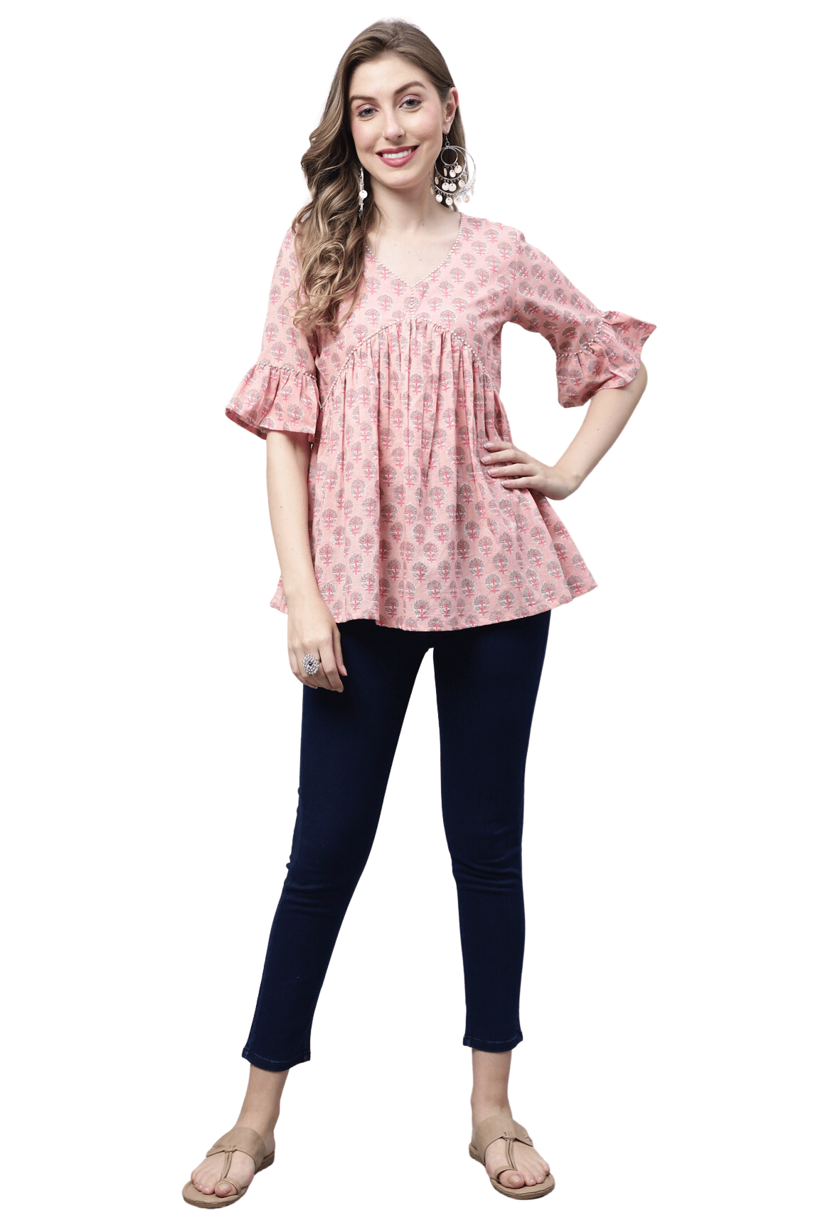 Cotton Short Kurti For Women (Pack of 1) Cotton Short Kurti For Women (Pack of 1)