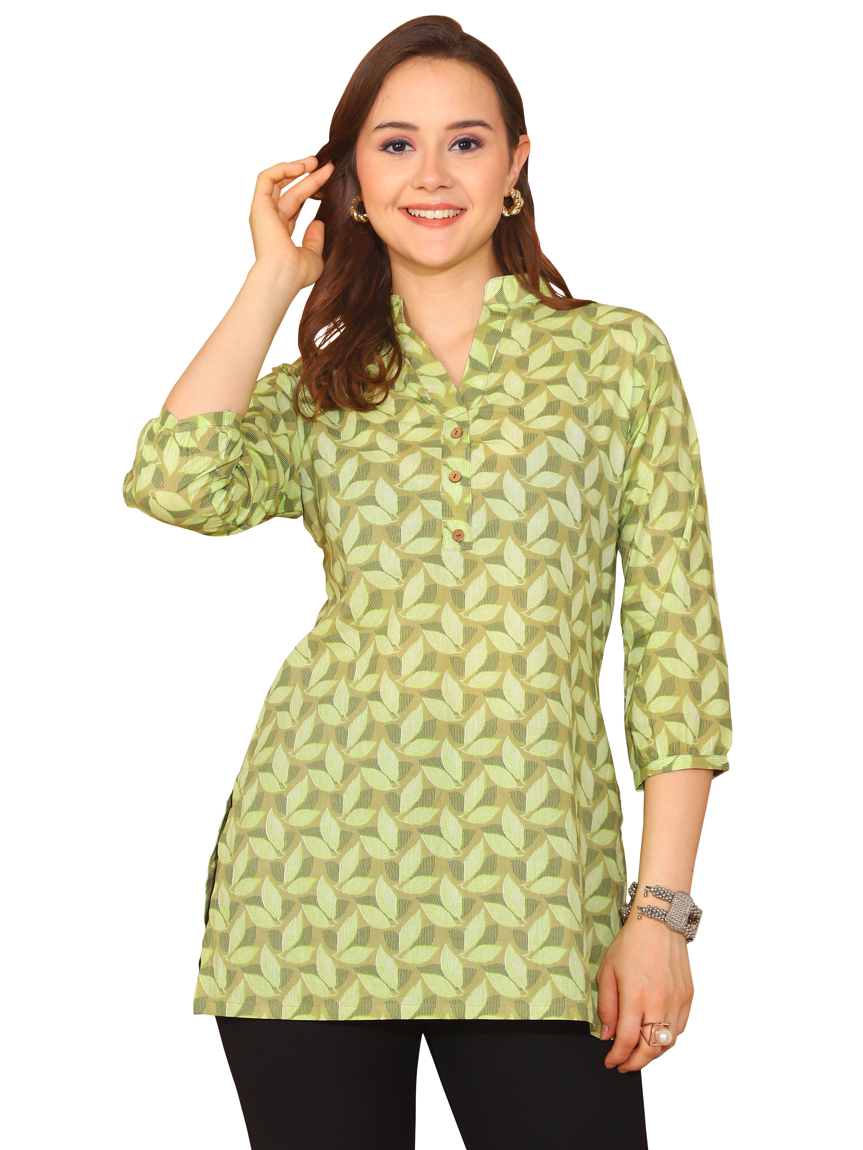 Cotton Short Kurti For Women (Pack of 1) Cotton Short Kurti For Women (Pack of 1)