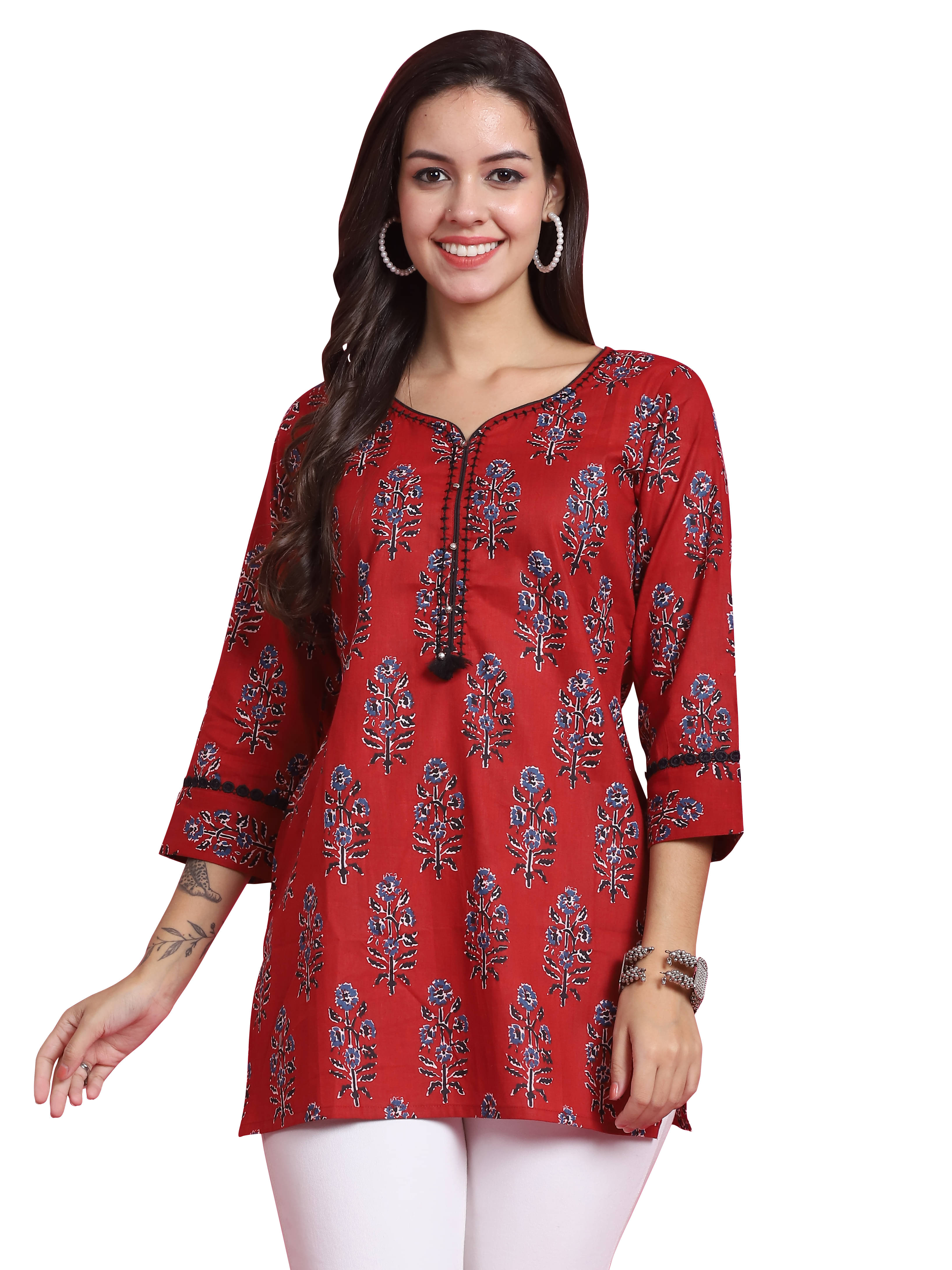     			Cotton Short Kurti For Women (Pack of 1)
