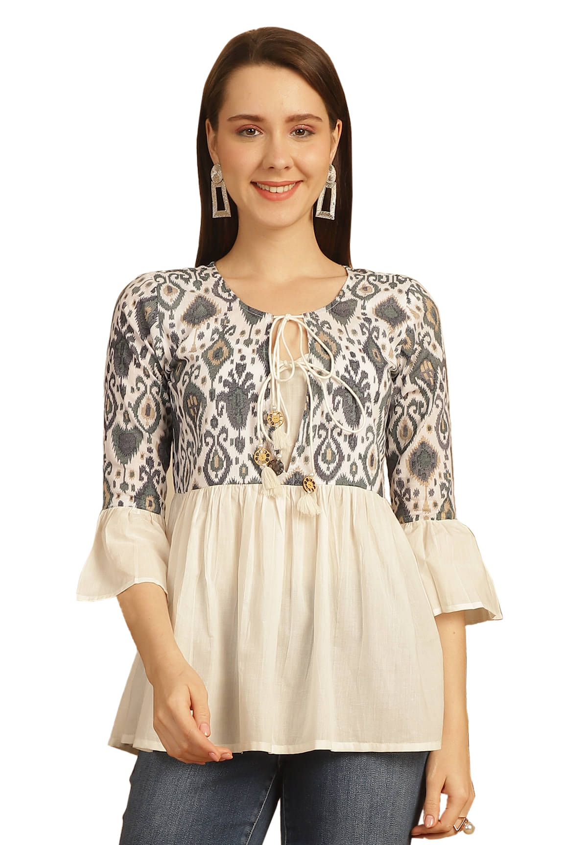 Cotton Short Kurti For Women (Pack of 1) Cotton Short Kurti For Women (Pack of 1)