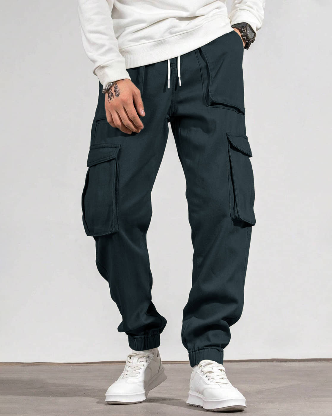 Eyebogler Regular Flat Men's Cargos - Brown ( Pack of 1 ) - Trousers | Buy online on ZillyBuy
