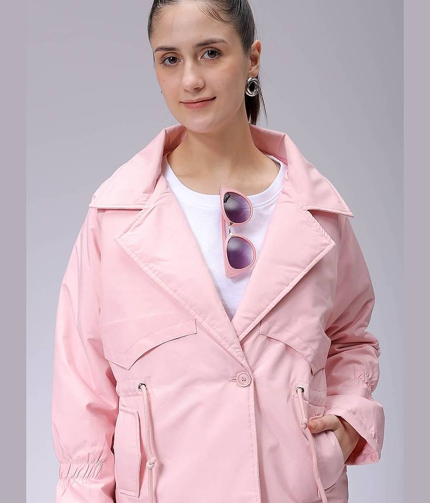 Freehand - Polyester Black Trench Coats Pack of 1