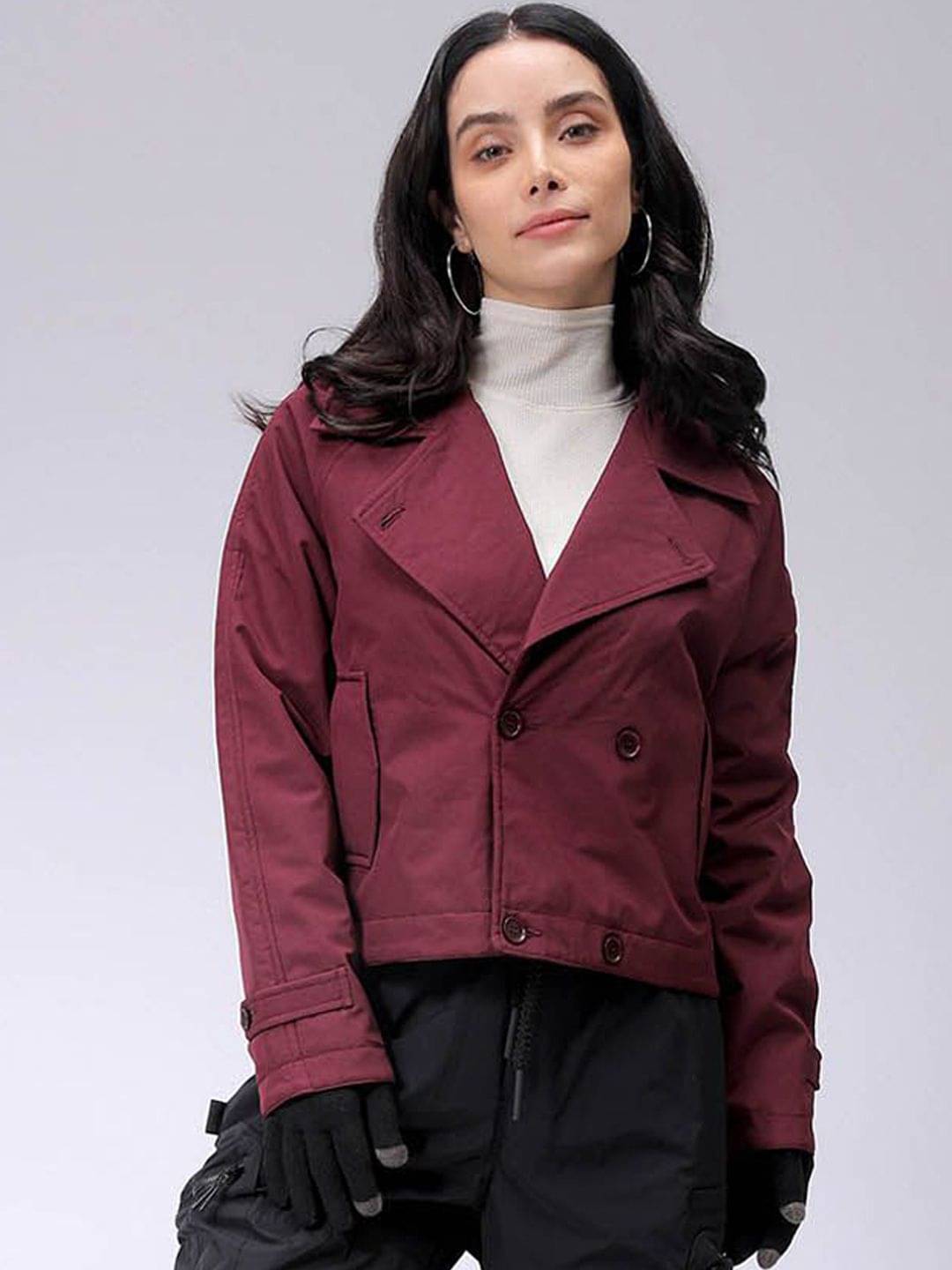 Freehand - Polyester Red Trench Coats Pack of 1 Freehand - Polyester Red Trench Coats Pack of 1