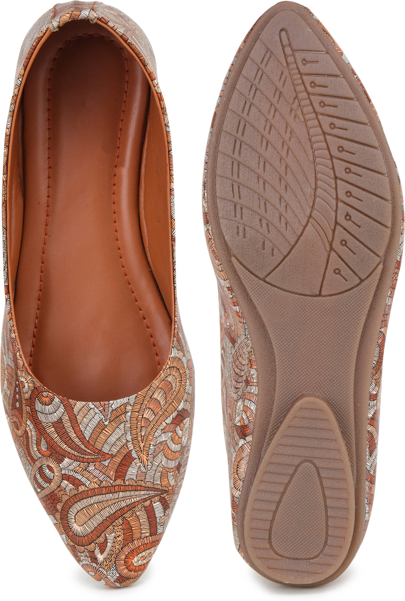     			Moonwalk Brown Women's Flats